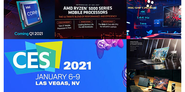 CES2021 Parte 2: Los lanzamientos y novedades de INTEL, AMD, ASUS ROG e Nvidia